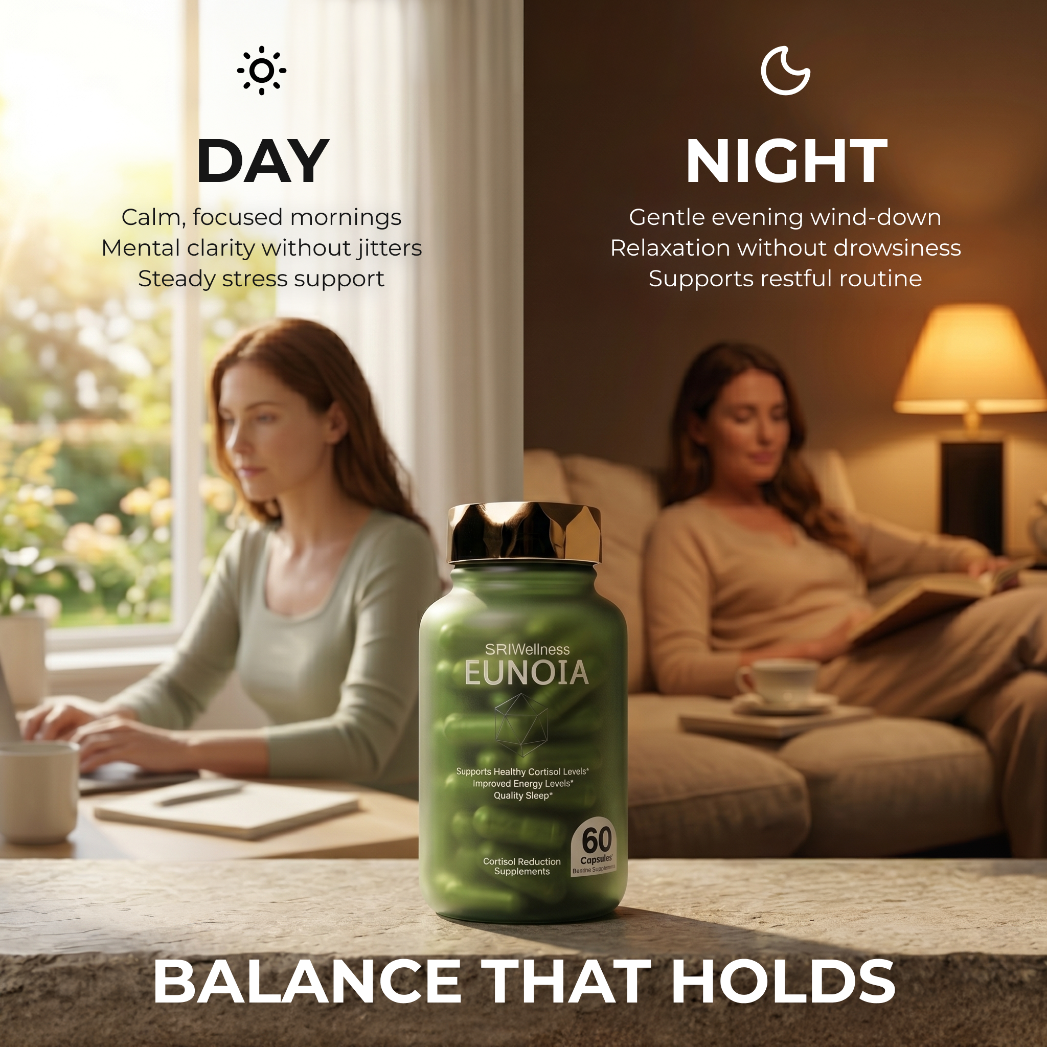 EUNOIA Cortisol reduction supplement
