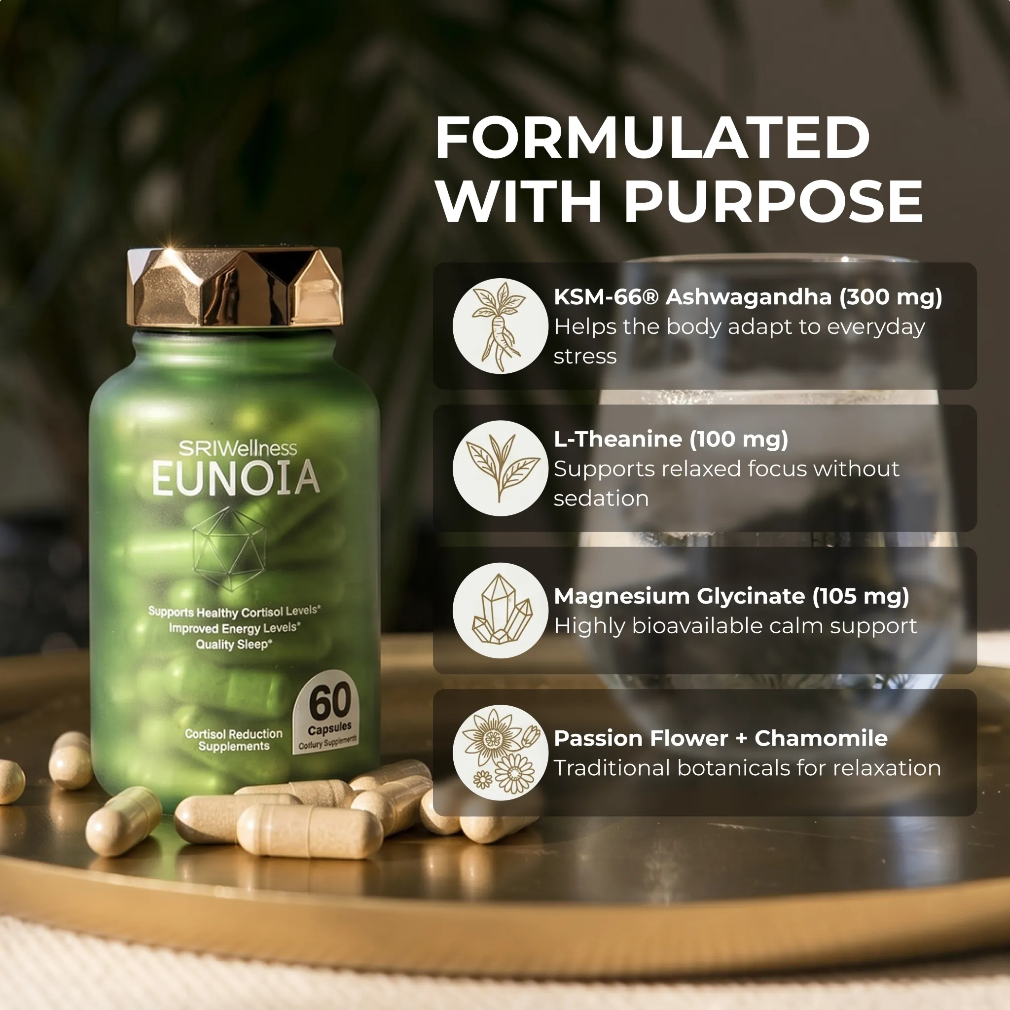 SRI EUNOIA Stress Support Supplements