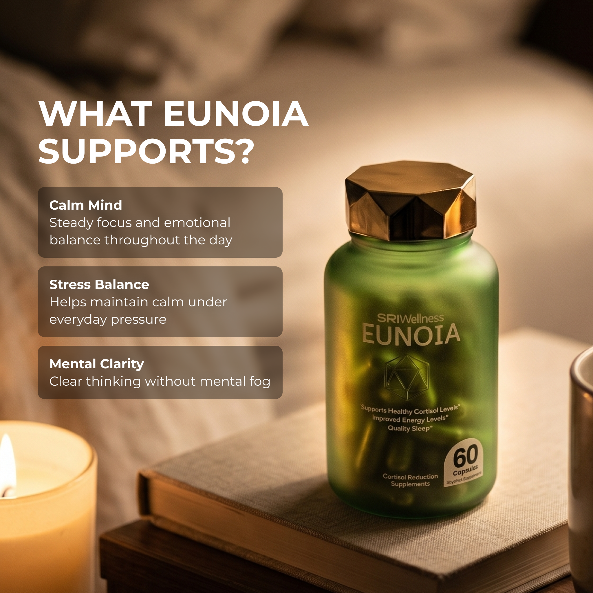 EUNOIA Cortisol reduction supplement
