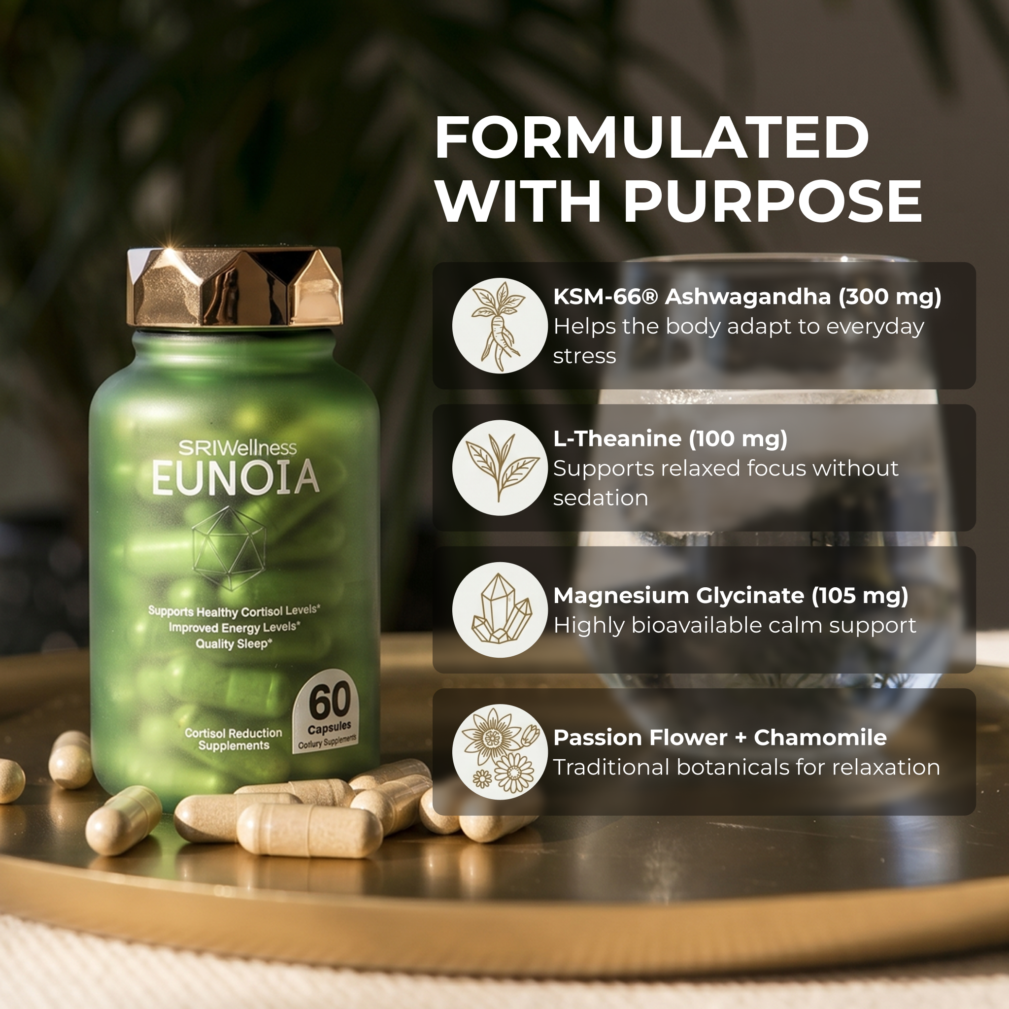 EUNOIA Cortisol reduction supplement